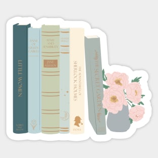 Vintage Bookshelf 1 Sticker